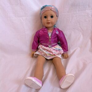 American girl 18” truly me #88 doll light skin pastel hair blue eyes pierced ear